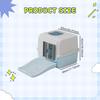 Litter Box Comfortable Easy Cleaning Modern Large Opening Design Cat Toilet