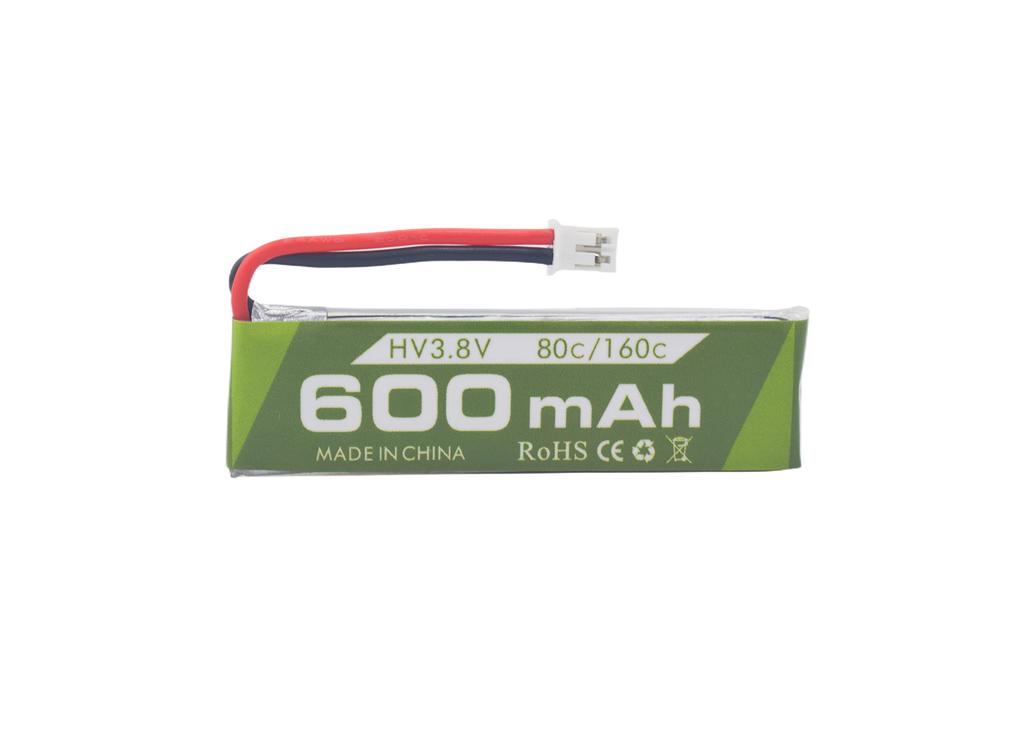 2 BUC 1S 3.8V 80C 600mAh Baterie Litiu cu Conector Plug JST PH-2.0 și Cablu de Încărcare USB pentru Drone RC Cinewhoop Tinyhawk Micro FPV Racing Car