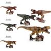 Realistic Pvc Jurassic Dinosaur Model Toy Featuring T-rex Stepping On Triceratops