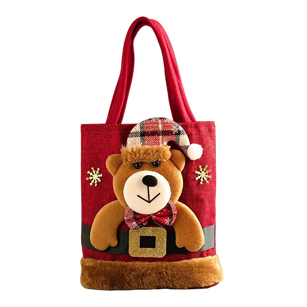 Christmas Eve Candy Gift Bags - Festive Holiday Bags for Gifts, Snacks, Party Favors for Kids and Adults