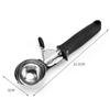 Rebound Ice Cream Scoop Stainless Steel Snowball Maker Durable Kitchen Tool  Gelatos