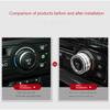 Für BMW 3er-Serie 2005–2013 E90 E91 E92 E93 320i 325i Auto-Klimaanlagen-Soundknopf-Abdeckung Innendekoration 3/4-tlg.