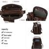 Men's Genuine Leather Crossbody Shoulder Bag - Top Layer Cowhide, Classic Style, High-End Casual Commuter Bag