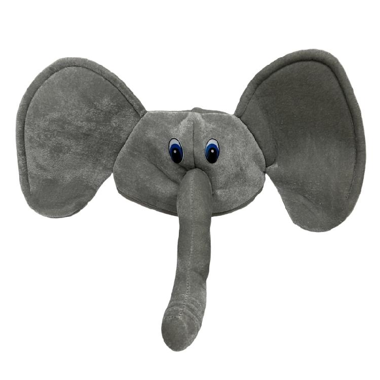 

Plush Elephant Hat Unisex Headgear for Halloween Cosplay Event Props Novelty Costume Hat Headwear 3D Hat for Party 1