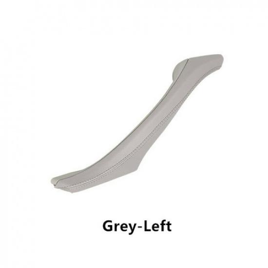 1pcs Real Leather Car Interior Door Handle Replace Trim for BMW F10 F11 2010-16