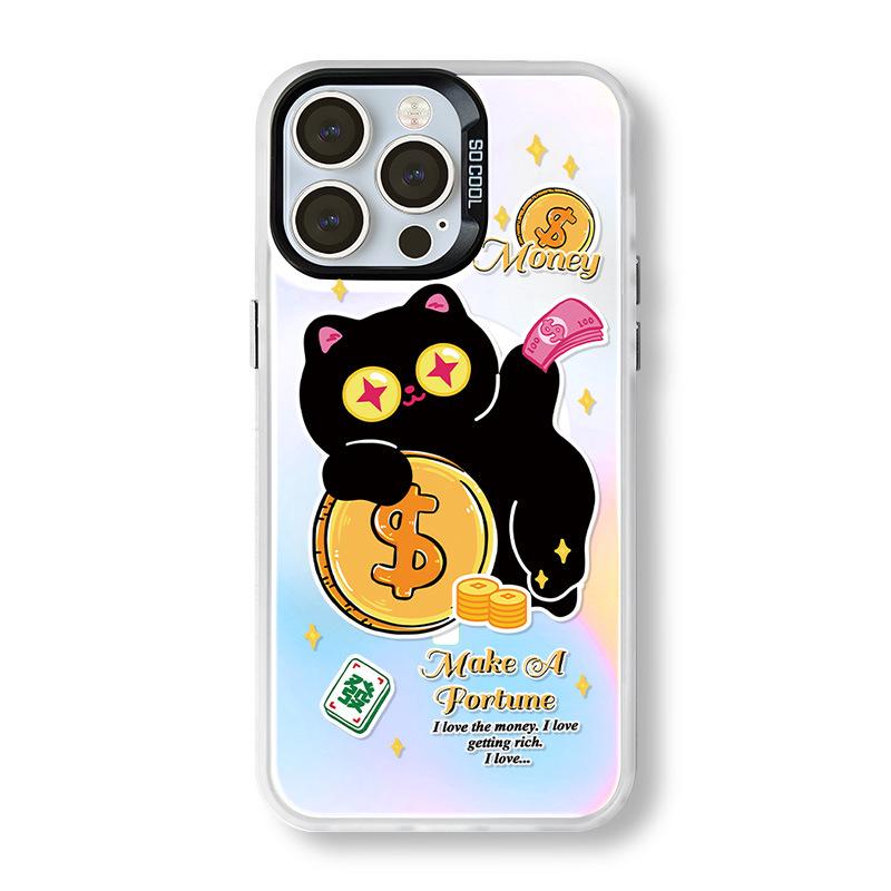 Zhitai Frosted Laser Magnetic Phone Case for iPhone14 & Huawei Mate60 with Bracket