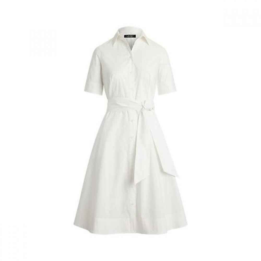 Lauren Ralph Lauren Cotton Blend Shirt Dress Wmlrdrss5020072100 0