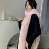 Double-sided Fluffy Lengthened Thickened Scarf Shawl Scarf High-end New Warm Imitation Fox Women's Scarf