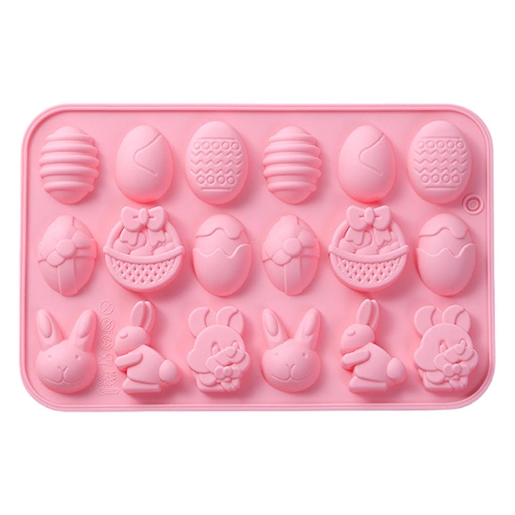 Cute Easter Bunny Silicone Mold – 6-Cavity 3D Cake And Dessert Mold