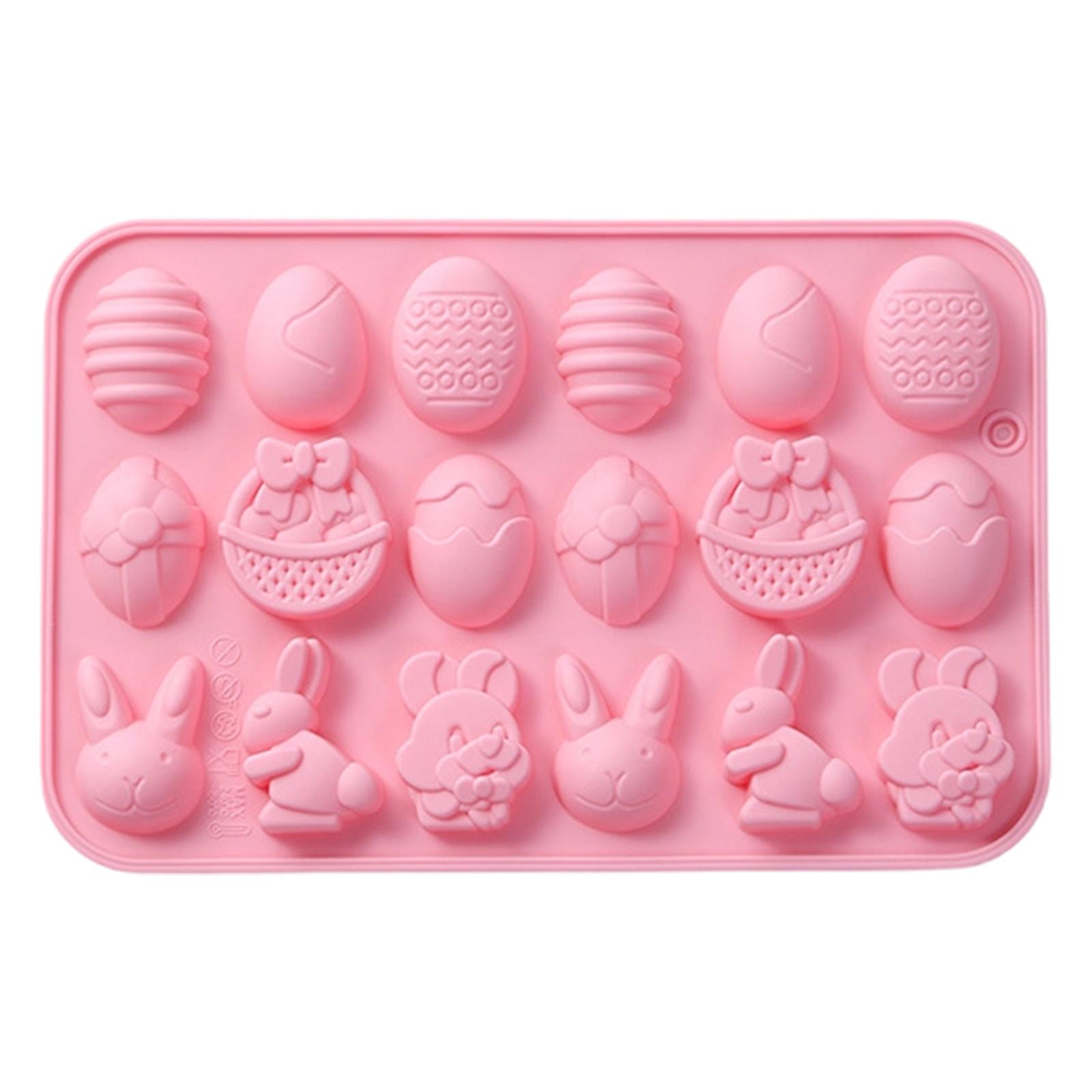 

Cute Easter Bunny Silicone Mold – 6-Cavity 3D Cake And Dessert Mold One Size