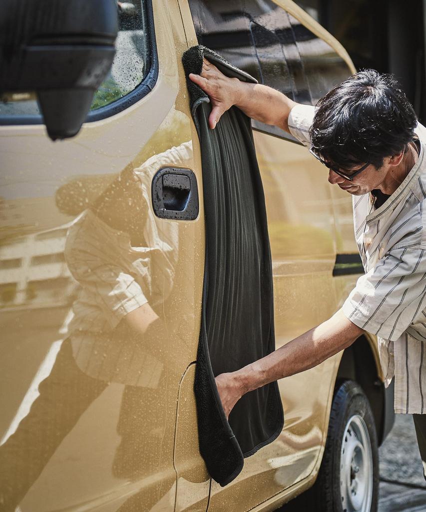 GORDON MILLER Super savá utěrka z mikrovlákna do myčky aut, velikost olivově šedá, 1766036 střední/M