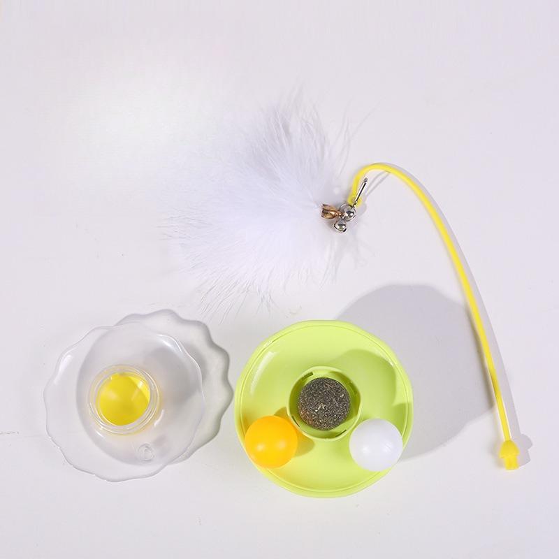 1pc Cat Toys Pet Tumbler Teases Cat Feathers To Relieve Boredom Removable Self-hi Pet Products Safety Is Not Easy To Damage