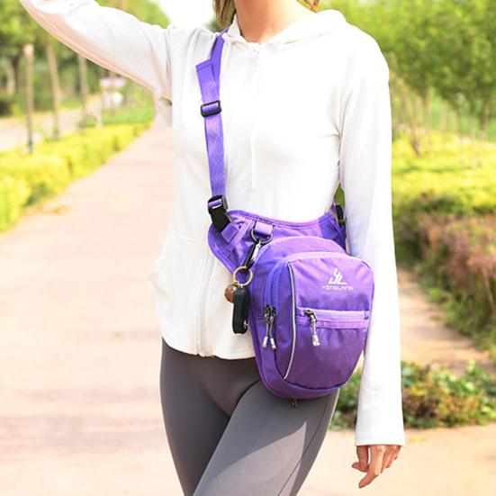 Pánská taška Crossbody Nastavitelný popruh Vodotěsné Multi Kapsy Měkká tkanina Fanny Pack Sports