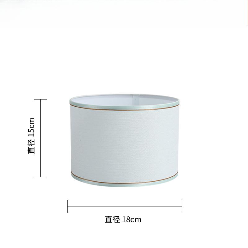 E27 Linen Fabric Metal Desk Lamp Cloth Lampshade 14/22/25cm Height Nordic Cloth Metal Lamp Shade Home Decoration