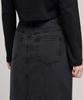 MUSINSA STANDARD WOMAN Women'S Denim Midi Skirt [Washed Black]