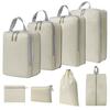 Travel Compression Packing Cubes 8 Set Large Capacity Clothes Organizer Bags Portable Luggage Storage Bags