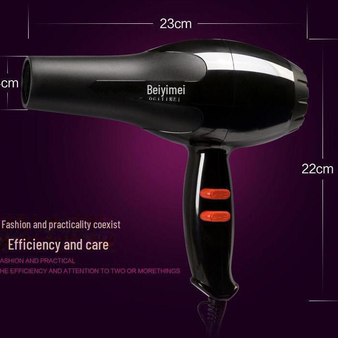 High-Power Hair Dryer with Fast Drying, Constant Temperature, and Blue Hair Care