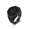 2026 Vintage Exorcist Saint Benedict Ring Men's Niche Personality Literary Wear Hand Accessories