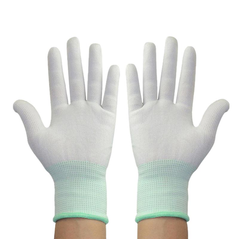 

36 Pairs Unisex Breathable Summer Striped Nylon Work Gloves: Wear-Resistant, Elastic, Sun-Protective for Driving