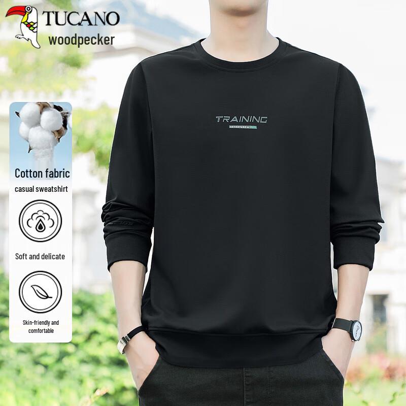 

Мужской свитшот с круглым вырезом из смесового хлопка Tucano XL