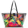 MCM Aren Cubic Colorful Geometric Pattern Eco-Friendly Nylon Tote Bag Women Tote Bags Transparent MWPCATA01MT001