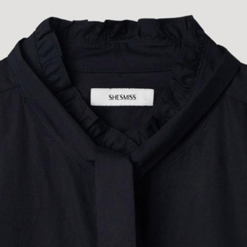 She Smiss Frill Neck Tie Blouse Swwblp11050 Dn
