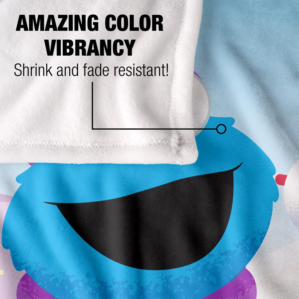 Sesame Street Snowman Cookie Monster Blanket