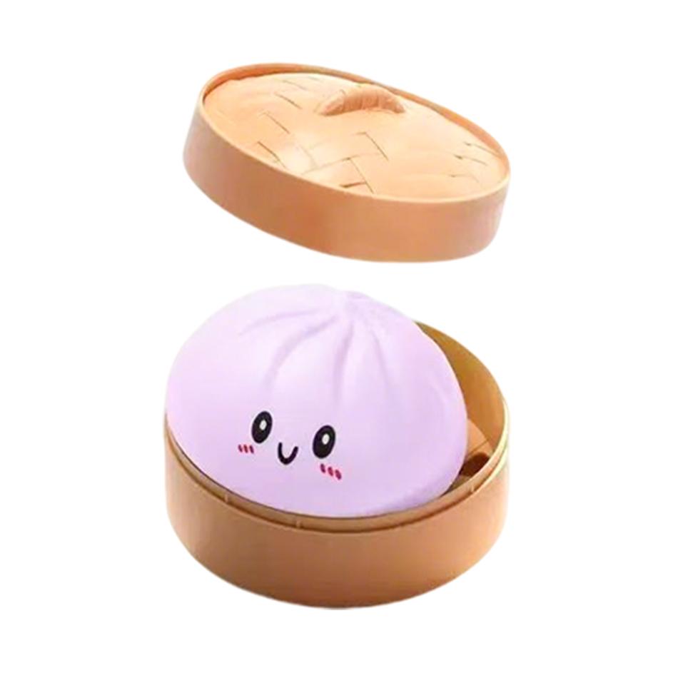 Pasticcino Morbido Squishy Palline Antistress Giocattoli Sensoriali Fidget Cibo Simulato Squishies Panino Con Vaporella Palla di Pasta da Spremere Regali