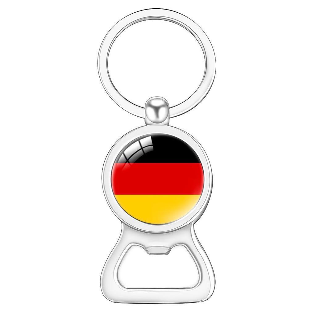Flag Flag Bottle Opener Keychain International Sports Events Beer Bottle Opener Metal Keychain Backpack Decor Party-Celebration