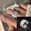 Ventfille   Copper Geometric Multilayer Round Bead Ring Female Fashion Punk Temperament Prevent Allergy Charm Jewelry