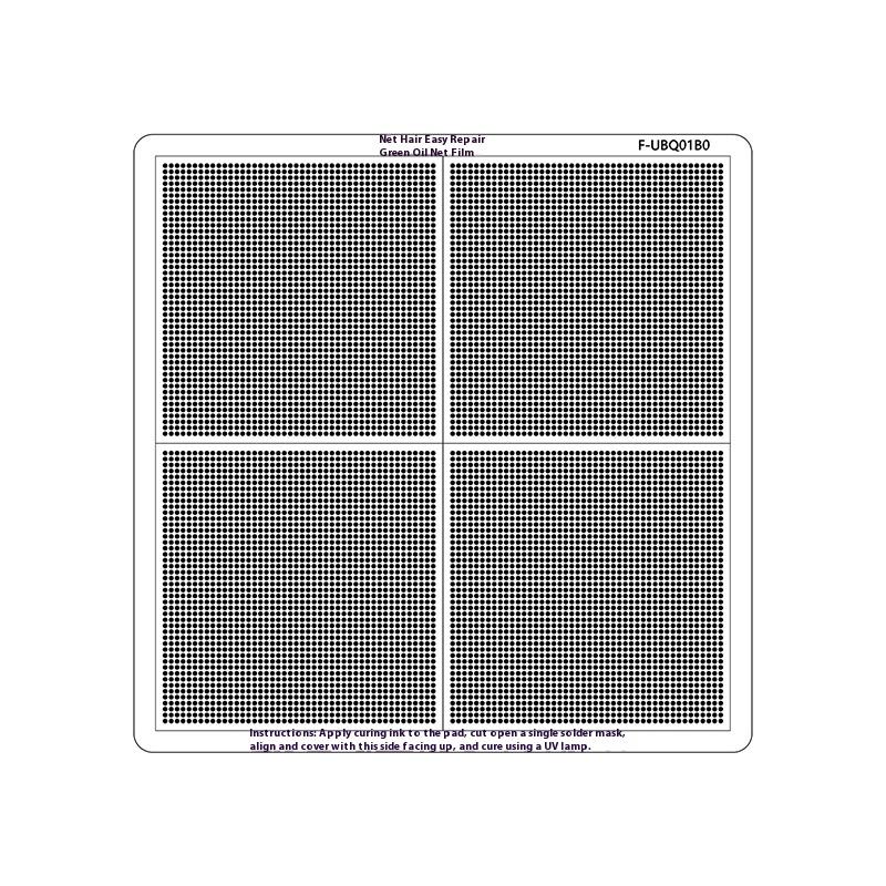 1pc Hole Spacing 0.3/0.35/0.375/0.4/0.5/0.58/0.6/0.8/1.0mm Universal Green Oil Net UV Solder Mask BGA Reballing Stencil