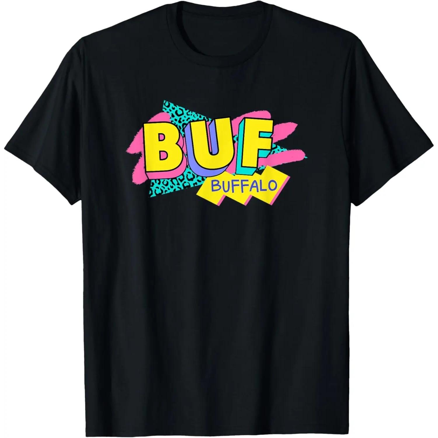 Rad Retro Buffalo 90s Style BUF New York 90s Nostalgia T-Shirt S