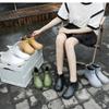 Low Cut Anti Slip Women's Rain Boots PVC Black Waterproof Rain Boots Short Tube Garden Shoes Fashionable Water Shoes for Women