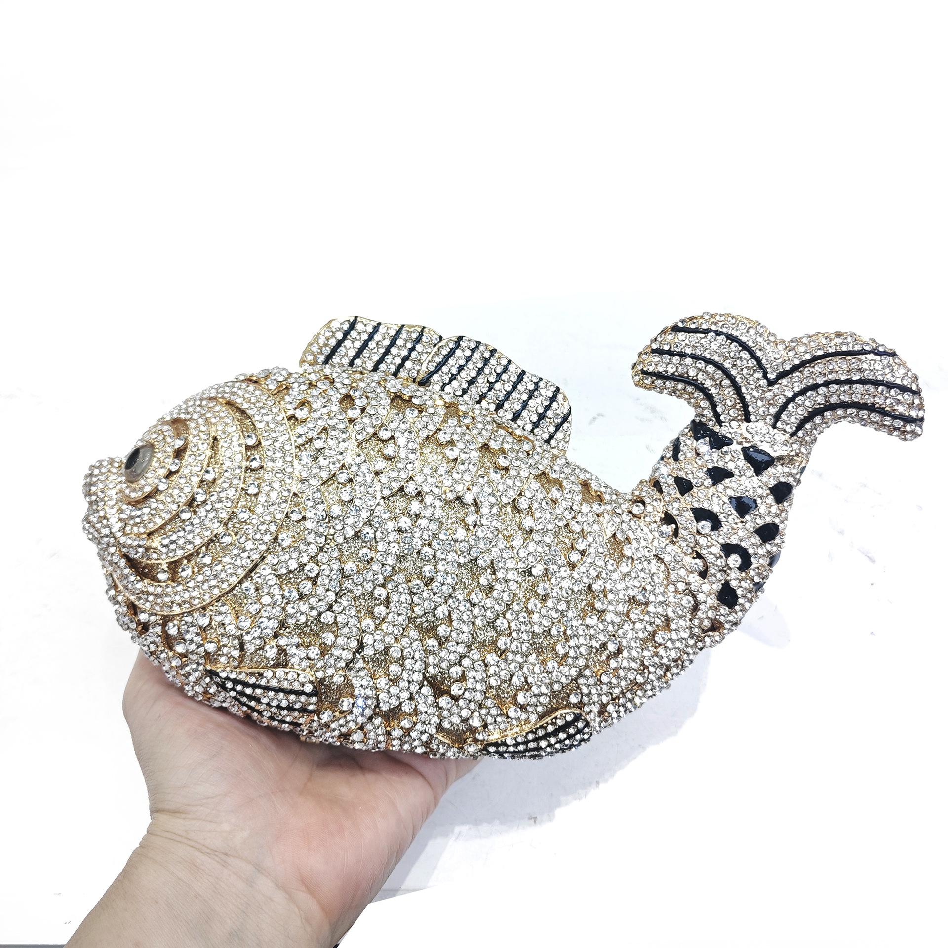 Diamond-encrusted Hollow Dinner Bag Hollow Banquet Diamond Handbag Women s Bag