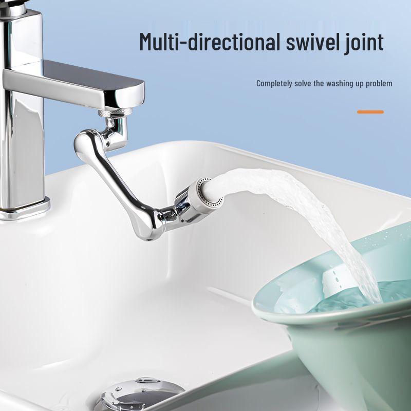 Rotatable Faucet Extension Aerator with Filter and Anti-Splash Features