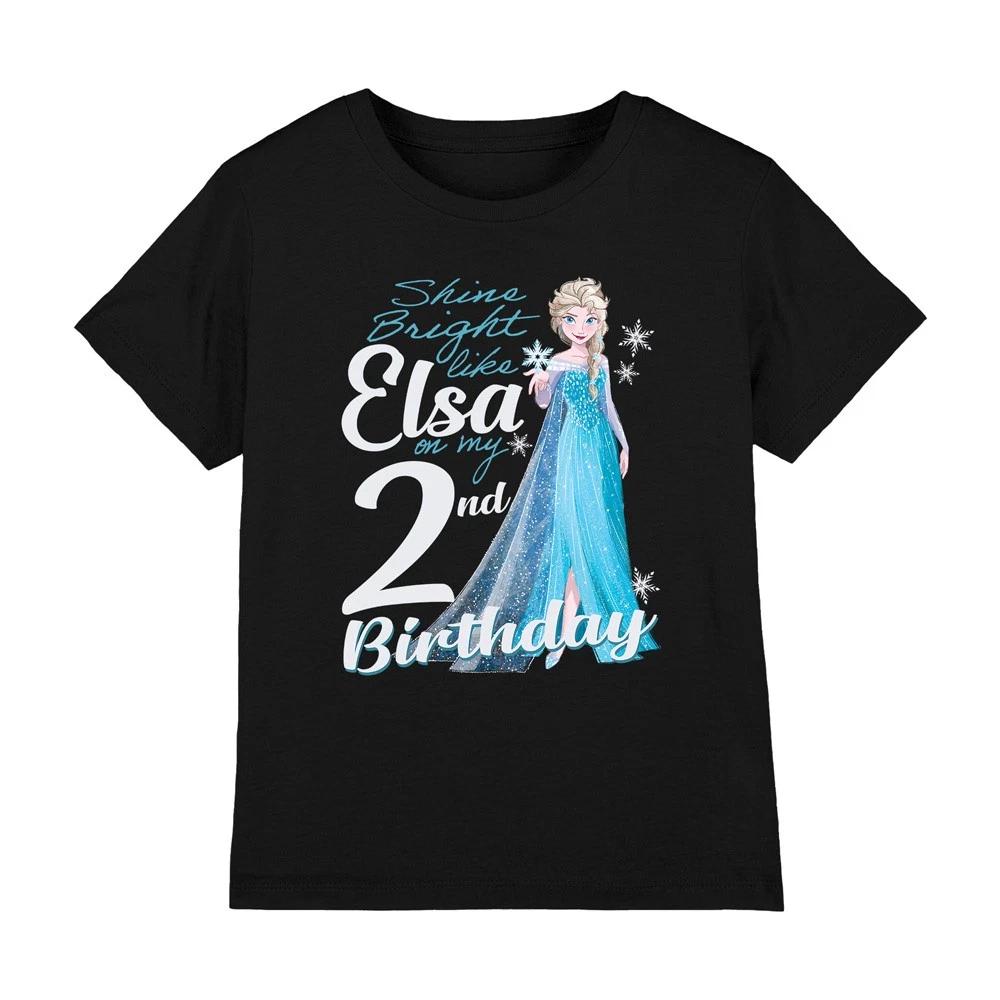 

Bright Like Elsa 2Nd Birthday - Kids T-shirt 3-13 Years - Black 110