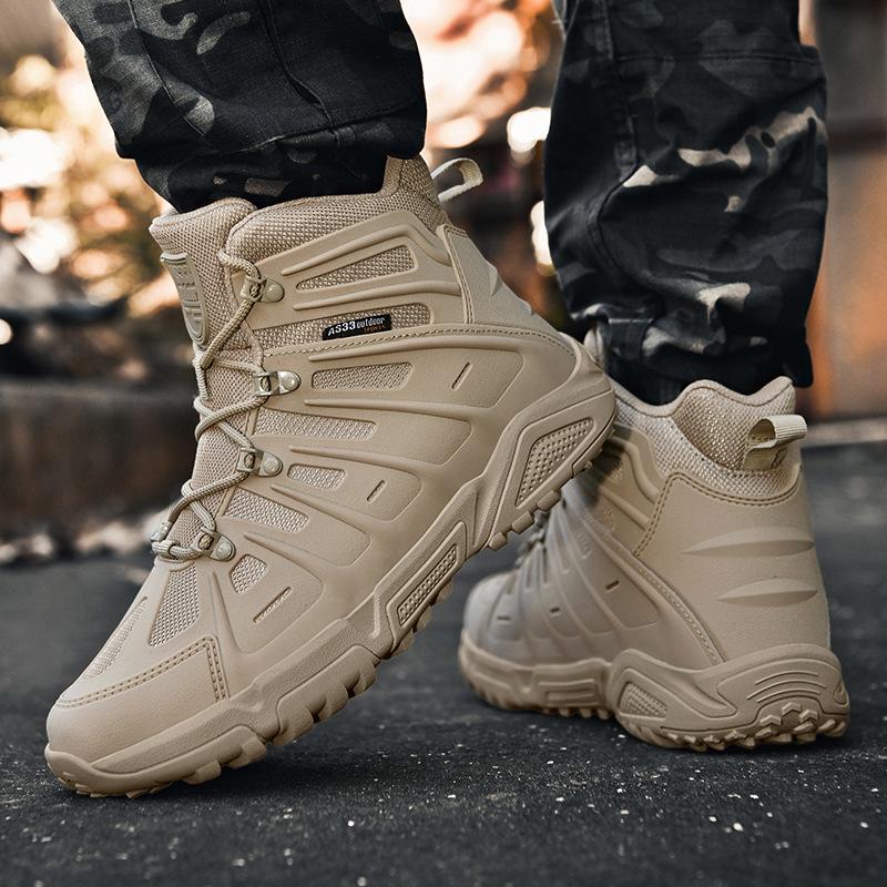 Breathable Outdoor Military Combat Hiking Boots - Wear-resistant, Large Size, Russian Special Forces Style