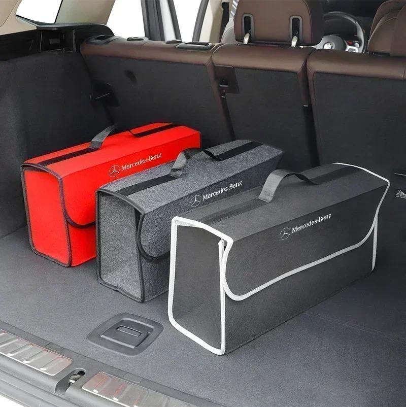 CQS1 Car Trunk Organizer Tool Box Folding Storage Bag Toolbox For Mercedes Benz AMG GLE GLS CLS GLC CLA GLA GLK ML C197 R231 W167 W24
