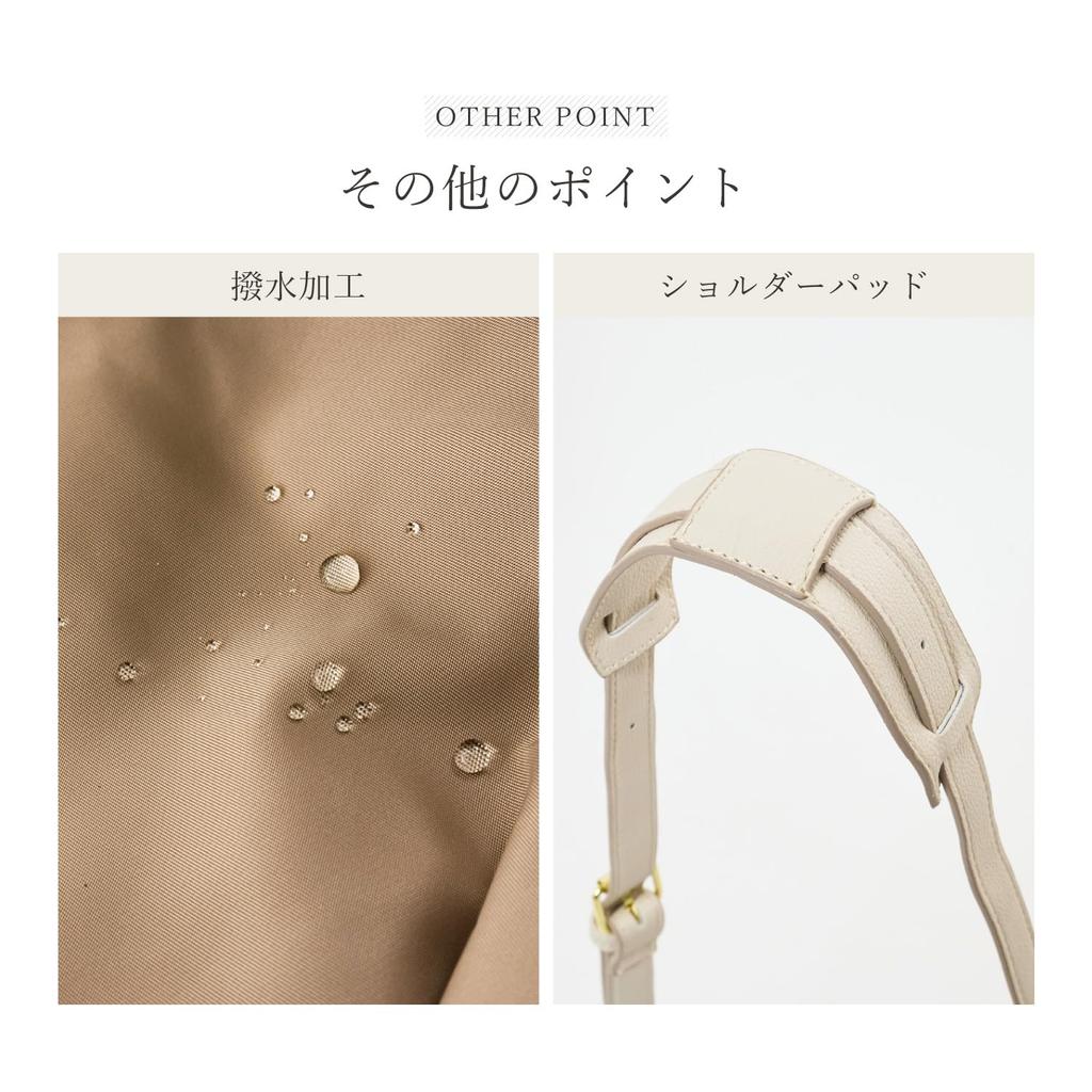 Legato Largo 2-Way Shoulder Bag, A5 Size, Water-Repellent/Easy to Carry, LH-L0002Z, Women's, Black