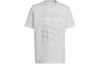 Originals ADVENTURE MOUNTAIN FRONT T Shirts Men's White Crew Neck Moderate Straight Fit HK5006