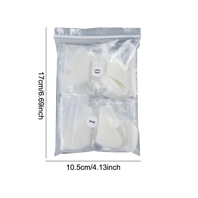 504Pcs Extra-Long C Curve False Nail Tips Abs Straight Coffin Fake Nails Half-Cover Press On Nail Tips