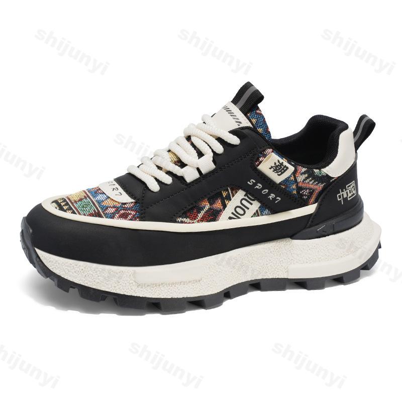 Fashion Men's Fashion Trend Casual Sport Shoes 2025 Spring New Breathable Comfortable Versatile Thick Sole Shoes Low Top Chunky sneakers