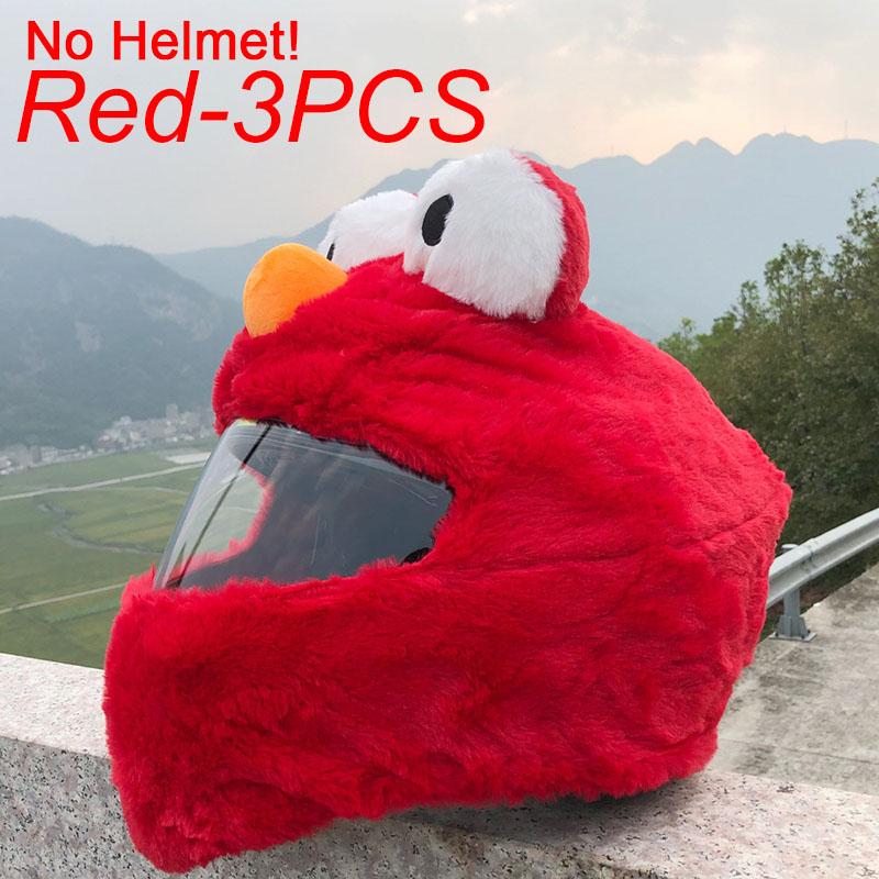 Motorcycle Helmet Cartoons Plush Helmet Protective Cover Helmet Full Face Covers For Outdoor Fun Personalized Helmets Christmas