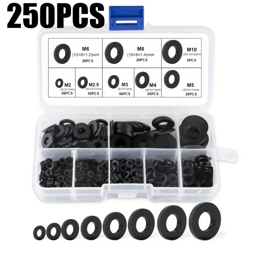 Flat Ring Flat Washers Waterproof Rubber Gaskets Gaskets Assortment Kit  Water Pipe Repair