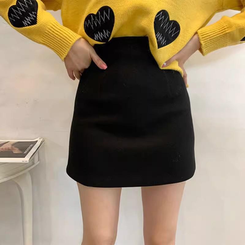 Petite Women s High-Waisted Wool Wrap Pencil Skirt - Grey/Black Autumn Winter 2026 Collection 2XL