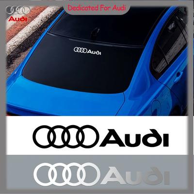 Para Audi RS3 Pegatina Decorativa para Parabrisas Delantero Trasero de Coche Para Audi A1 A2 A3 A4 A5 A6 A7 A8 Q1 Q2 Q3 Q4 Q5 Q6 Q7 Q8 TT RS3 S5 B8 Quattro