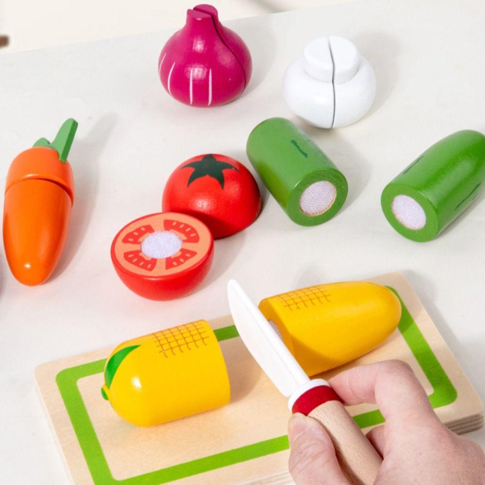 Funny Design Simulation Sushi Toy Sturdy Wooden Pretend Play Food Set Wooden Food Set  Pretend Play