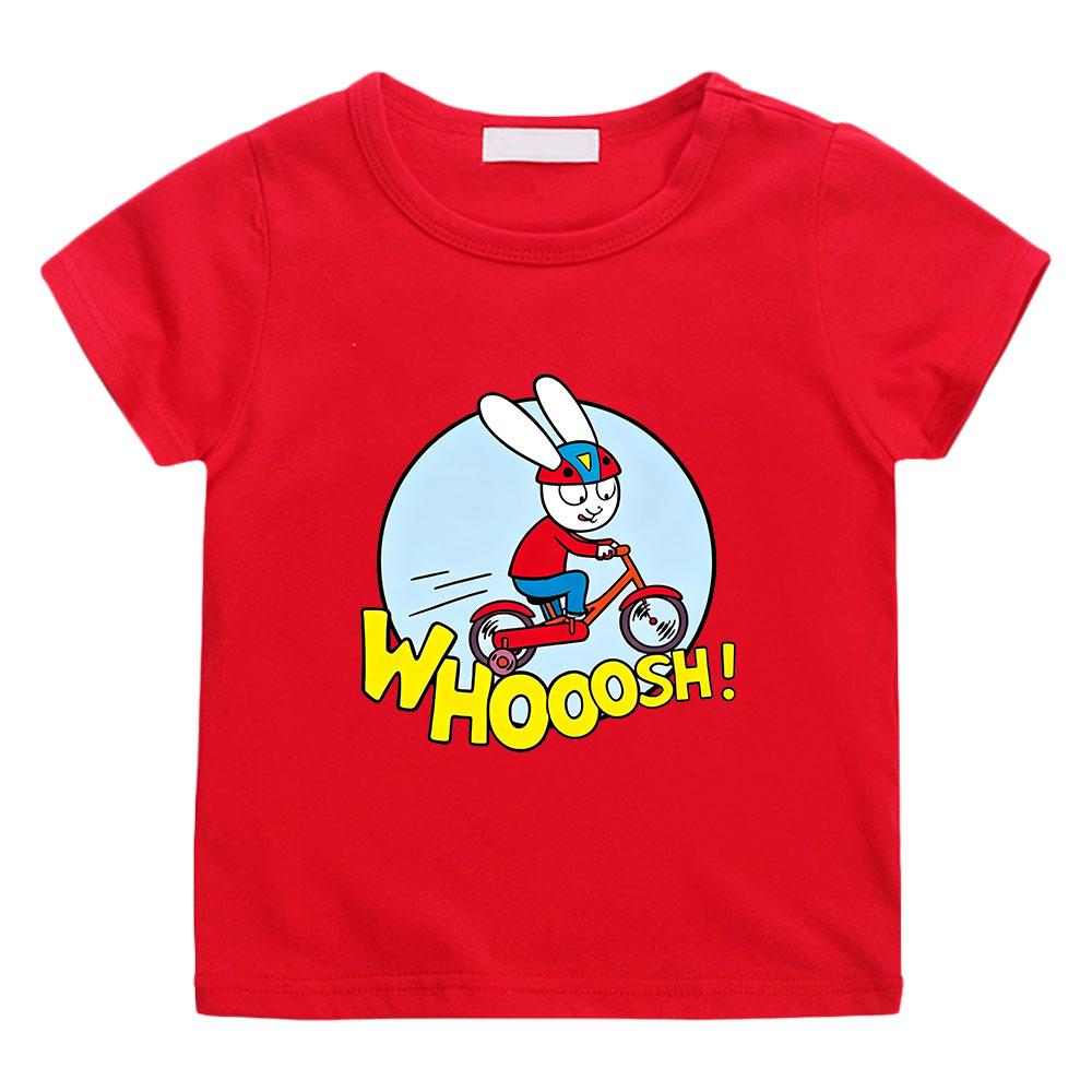 

100% Cotton Simon Super Rabbit Cartoon Children s T-shirt Cute Boys Girls Short Sleeve Manga Print Kids Top Casual O-neck Summer 100
