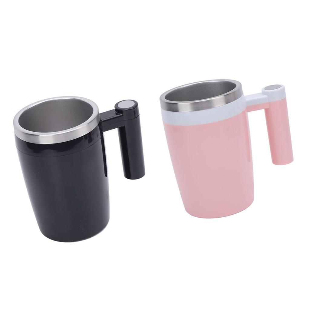 380ml Elektrischer Mischbecher Wiederaufladbarer Edelstahl Selbstmischender Rührbecher für Kaffee Tee
