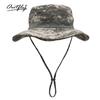 Summer new camouflage bucket hat outdoor sun protection big eaves fishing military training mountaineering visor hat UV protection hat